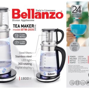 چای ساز بلانزو مدل BTM-2020 روهمی پیرکس.